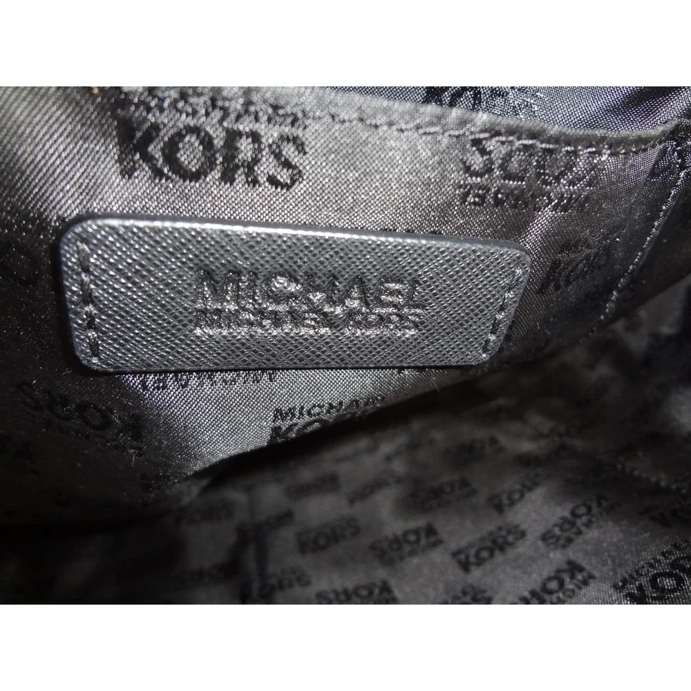 Michael Kors Ciara Satchel Black Saffiano Leather Silver Hardware Handbag - Picture 7 of 7